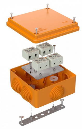 Коробка огнестойкая 100х100х50 (40-0300-FR1.5-8) Коробка огнестойкая для открытой установки Коробка огнестойкая 100х100х50 (40-0300-FR1.5-8) Коробка огнестойкая для открытой установки