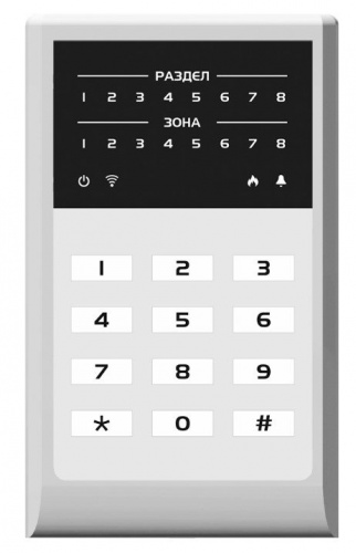 МИРАЖ-КД-04 (grey) Кнопочная кодовая панель