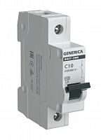 GENERICA ВА47-29М 1P C 10А 4,5кА (MVA21-1-010-C-G) Автоматический выключатель