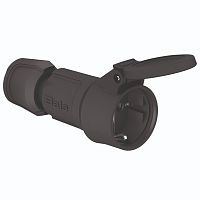 Розетка кабельная Schuko 16A 3p(2P+E) 250V IP54 черный MULTI-GRIP (7488) Розетка