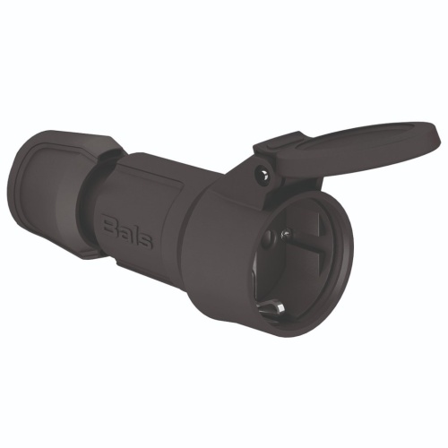 Розетка кабельная Schuko 16A 3p(2P+E) 250V IP54 черный MULTI-GRIP (7488) Розетка