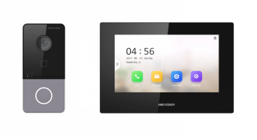 DS-KIS605-P(C) Комплект IP видеодомофона DS-KIS605-P(C) Комплект IP видеодомофона