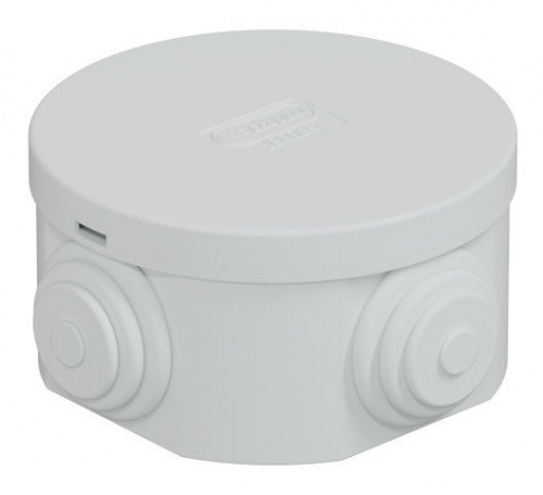 Коробка JBR065 D=65х35, 4 вых., IP44, серая (44004) Коробка монтажная Коробка JBR065 D=65х35, 4 вых., IP44, серая (44004) Коробка монтажная
