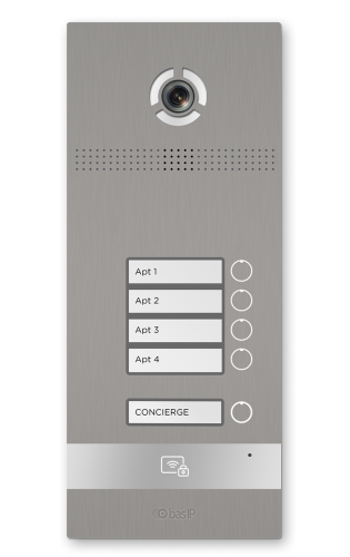BI-04FB SILVER Вызывная панель IP-домофона