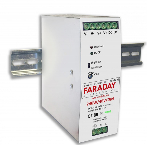 240W/48V/DIN Блок питания 240W/48V/DIN Блок питания