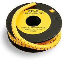 EC-2-5 (7426c) (500 шт) Маркер для кабеля д.7.4мм, цифра 5