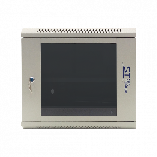 ST-NC9U01 (серый) С ПОЛКОЙ Шкаф телекоммуникационный 19" настенный 9U
