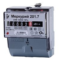 Меркурий 201.7 1ф 5-60А 1 класс точности, 1 тариф (00000032680) Счетчик электроэнергии