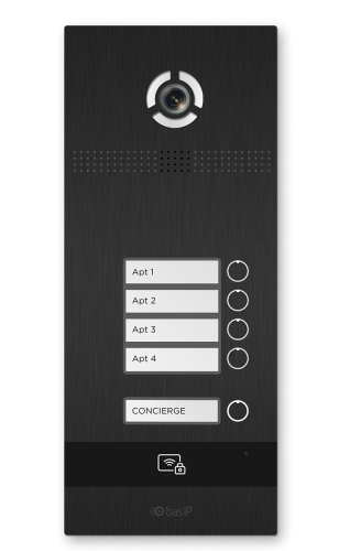 BI-04FB BLACK Вызывная панель IP-домофона