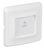 Розетка компьютерная 1-местная VEGA RJ45 РК10-ВБ кат.5е скрытой установки белый (EKV15-K01-DM)