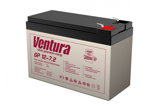 Ventura GP 12-7,2 Аккумулятор герметичный свинцово-кислотный Ventura GP 12-7,2 Аккумулятор герметичный свинцово-кислотный