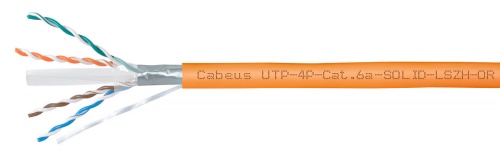 UTP-4P-Cat.6a-SOLID-LSZH-OR (11374c) Кабель «витая пара» (LAN) для структурированных систем связи