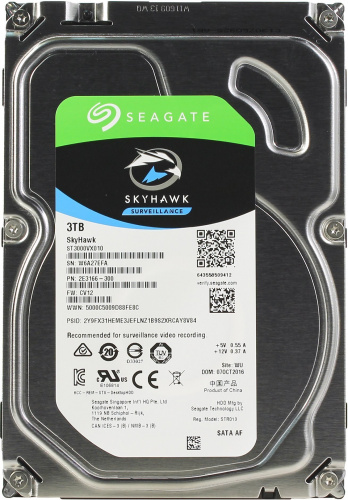 HDD 3000 GB (3 TB) SATA-III SkyHawk (ST3000VX010) Жесткий диск (HDD) для видеонаблюдения HDD 3000 GB (3 TB) SATA-III SkyHawk (ST3000VX010) Жесткий диск (HDD) для видеонаблюдения