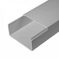 Короб 80х40 (Промрукав) (PR03.0079) Кабель-канал с двойным замком серый 80х40