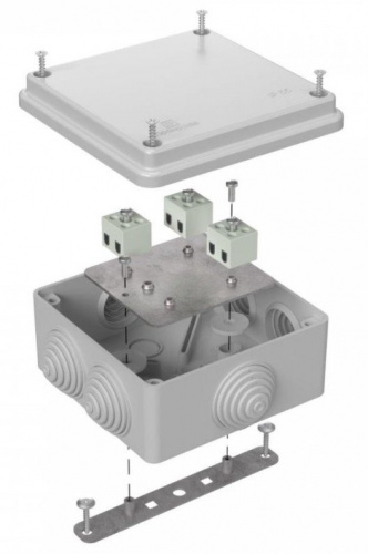 Коробка огнестойкая для о/п 100х100х50 (40-0300-7035-FR2.5-6) Коробка огнестойкая