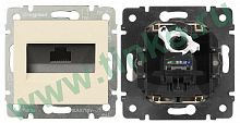 Розетка Valena 1xRJ45 Cat.6, слоновая кость