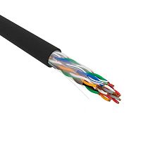 U/UTP, CAT 5е, PE, 10PR, 24AWG, OUTDOOR, SOLID, черный, РФ REXANT (01-1121-R)