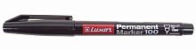 Маркер перманентный Luxor «100» 1-2 мм, черный, пулевидный (08-9001) Ручка для маркировки