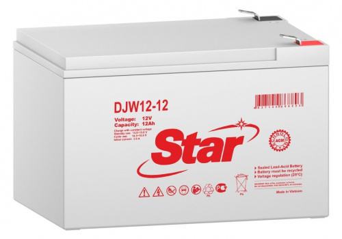 STAR DJW12-12 Аккумулятор герметичный свинцово-кислотный фото 2