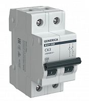 GENERICA ВА47-29М 2P C 63А 4,5кА (MVA21-2-063-C-G) Автоматический выключатель