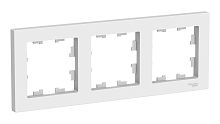 Рамка 3-местная AtlasDesign, универсальная, белый (ATN000103) Рамка