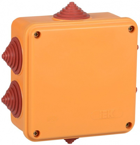 Коробка 100х100х50 6P IP55 (UKF30-100-100-050-6-4-09) Коробка распаячная огнестойкая с кабельными вводами Коробка 100х100х50 6P IP55 (UKF30-100-100-050-6-4-09) Коробка распаячная огнестойкая с кабельными вводами