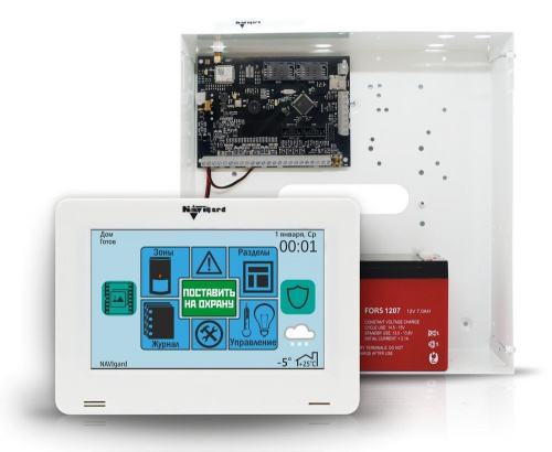 NV 2164 Комплект охранной сигнализации с GSM коммуникатором NV 2164 Комплект охранной сигнализации с GSM коммуникатором