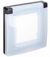 Inspiria рамка 1-местная с защитной крышкой IP44, антрацит (673923)
