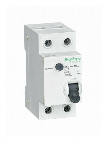 City9 Set 1P+N С 25А 4.5kA 30мА AC 230В (C9D34625) Автоматический выключатель дифференциального тока City9 Set 1P+N С 25А 4.5kA 30мА AC 230В (C9D34625) Автоматический выключатель дифференциального тока