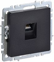 Розетка компьютерная RJ45 BRITE кат.6 РК11-БрЧ скрытой установки черный (BR-K10-2-K02)