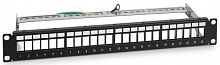 PP-1U-24P-5e-SH-M (201-006) Патч-панель модульная 19" (1U) 24 порта RJ-45 кат.5е экран.