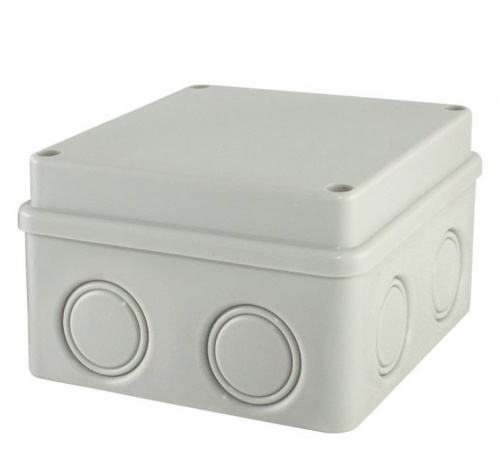 Коробка ОП 110х110х70мм, крышка на винтах, IP55, 8вх., без гермовводов (SQ1401-0814) Распаячная коробка Коробка ОП 110х110х70мм, крышка на винтах, IP55, 8вх., без гермовводов (SQ1401-0814) Распаячная коробка