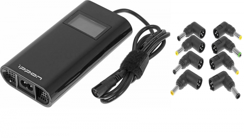 Блок питания Ippon D90U автоматический 90W 15V-19.5V 8-connectors 4.5A 1xUSB 2.1A, LCD индикатор (654527) Блок питания Блок питания Ippon D90U автоматический 90W 15V-19.5V 8-connectors 4.5A 1xUSB 2.1A, LCD индикатор (654527) Блок питания