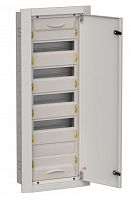 Корпус металлический встраиваемый TITAN 5 ЩРв-60 (1х60) 880х365х130 IP31 одна дверь серый (TI5-50-V-060-31-7035)