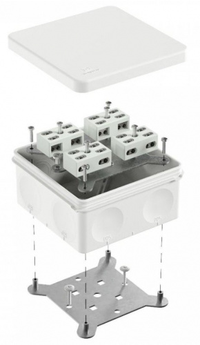 Коробка огнестойкая о/п двухкомпонентная 100х100х50 Е15-Е60 (60-0300-9003-FR6.0-4-8-Р) Коробка огнестойкая HF