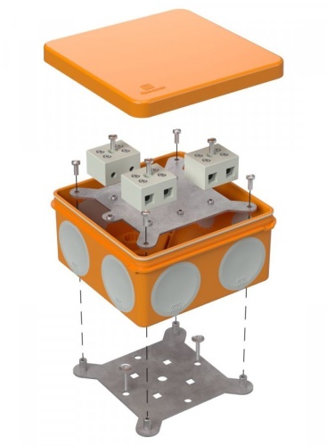 Коробка огнестойкая 100х100х50 (60-0300-FR10.0-6) Коробка огнестойкая для открытой установки