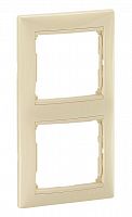 Valena DIY рамка 2-местная финиш, слоновая кость (695635)