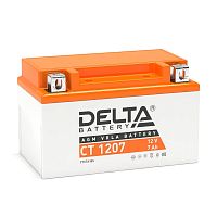 Аккумулятор герметичный свинцово-кислотный стартерный Delta CT 1207