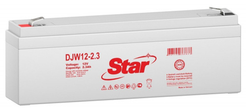 STAR DJW12-2.3 Аккумулятор герметичный свинцово-кислотный STAR DJW12-2.3 Аккумулятор герметичный свинцово-кислотный