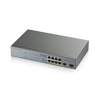 GS1300-10HP-EU0101F Коммутатор PoE+ для IP-видеокамер rack 19", 9xGE (8xPoE+), 1xSFP, бюджет PoE 130 Вт