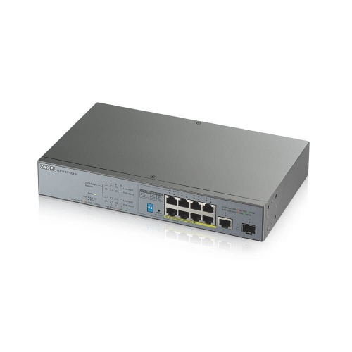 GS1300-10HP-EU0101F Коммутатор PoE+ для IP-видеокамер rack 19", 9xGE (8xPoE+), 1xSFP, бюджет PoE 130 Вт