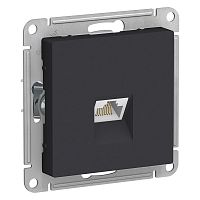 AtlasDesign розетка RJ45, кат. 5Е, 1-местная, скрытой установки, механизм, карбон (ATN001083) Розетка компьютерная