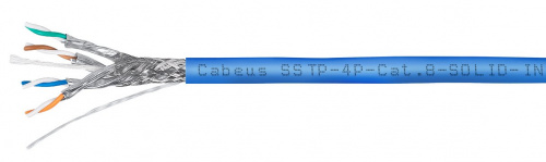 SSTP-4P-Cat.8-SOLID-IN-LSZH-BL (7750c) Кабель «витая пара» (LAN) для структурированных систем связи SSTP-4P-Cat.8-SOLID-IN-LSZH-BL (7750c) Кабель «витая пара» (LAN) для структурированных систем связи