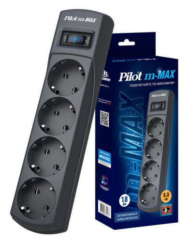 Pilot m-MAX 7м (1151243) Сетевой фильтр Pilot m-MAX 7м (1151243) Сетевой фильтр