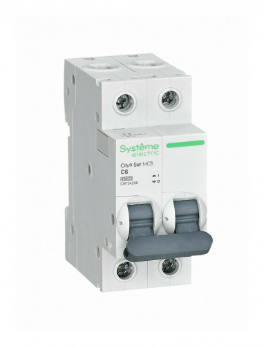 City9 Set 2P 6А 4.5kA С (C9F34206) Автоматический выключатель City9 Set 2P 6А 4.5kA С (C9F34206) Автоматический выключатель