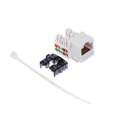 Модуль Keystone кат.5e, UTP, 1xRJ45, T568A/B, 90, белый (DR-510000) фото 2
