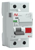 DV 2P 63А/ 30мА (AC) AVERES (rccb-2-63-30-ac-av) Выключатели дифференциального тока (УЗО)