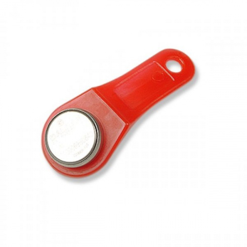 RW 1990 SLINEX (красный) Ключ электронный Touch Memory с держателем RW 1990 SLINEX (красный) Ключ электронный Touch Memory с держателем