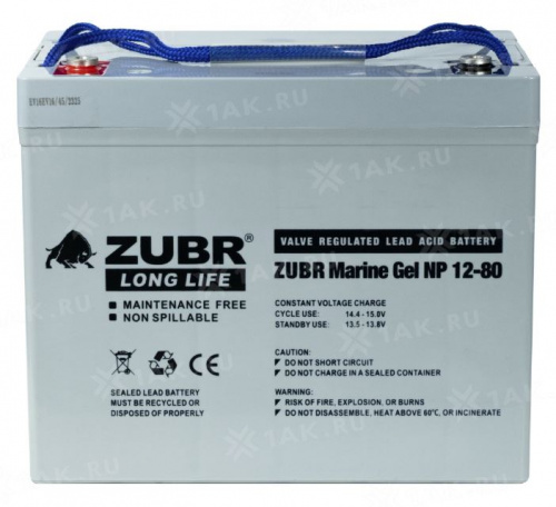 ZUBR Marine Gel NP 12-80Ah фото 3