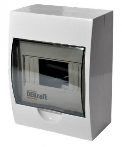 ЩРН-П-6 IP41 настенный (31009DEK) Щиток модульный с прозрачной дверцей ЩРН-П-6 IP41 настенный (31009DEK) Щиток модульный с прозрачной дверцей